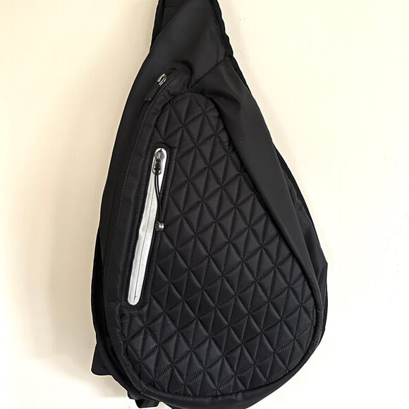 Zella Black Nylon Sling Single Strap Backpack - Picture 6 of 13